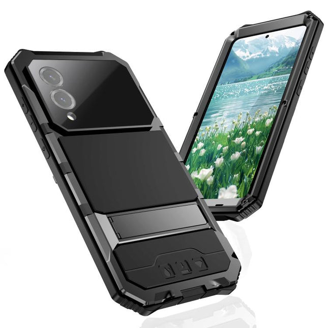 R-JUST Life Waterproof Dustproof Shockproof Holder Phone Case