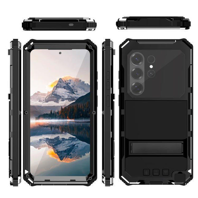 R-JUST Life Waterproof Dustproof Shockproof Holder Phone Case, For Samsung Galaxy S26 Ultra 5G, For Samsung Galaxy S25 Edge 5G, For Samsung Galaxy S25 Ultra 5G, For Samsung Galaxy S24 Ultra 5G