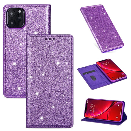 Ultrathin Glitter Magnetic Horizontal Flip Leather Case with Holder & Card Slots, For iPhone 6 Plus, For iPhone 8 / 7, For iPhone 8 Plus / 7 Plus, For iPhone 11