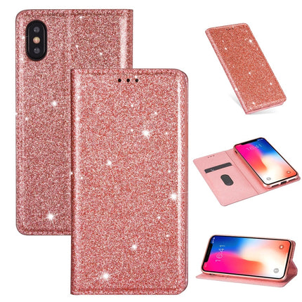 Ultrathin Glitter Magnetic Horizontal Flip Leather Case with Holder & Card Slots, For iPhone 11 Pro, For iPhone 11 Pro Max, For iPhone X / XS, For iPhone XS Max