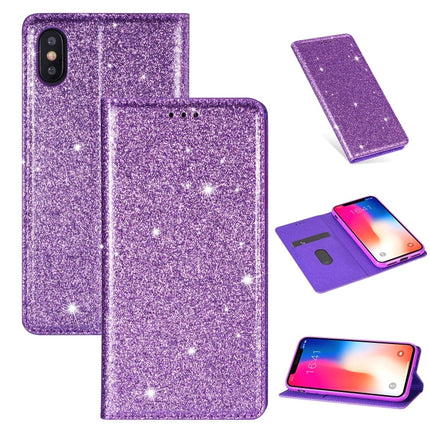 Ultrathin Glitter Magnetic Horizontal Flip Leather Case with Holder & Card Slots, For iPhone 11 Pro, For iPhone 11 Pro Max, For iPhone X / XS, For iPhone XS Max