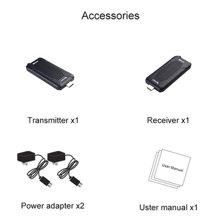 Measy FHD656 Nano 1080P HDMI 1.4 HD Wireless Audio Video Double Mini Transmitter Receiver Extender Transmission System, Transmission Distance: 100m,, US Plug, EU Plug, AU Plug, UK Plug
