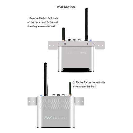 Measy AV230-2 2.4GHz Set-top Box Wireless Audio / Video Transmitter + 2 Receiver, Transmission Distance: 300m,, US Plug, EU Plug, AU Plug, UK Plug