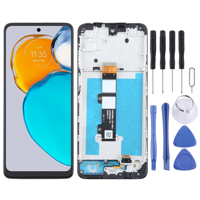 OEM LCD Screen Digitizer Full Assembly with Frame, For Motorola Moto E32, For Motorola Moto G 2022