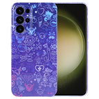 For Samsung Galaxy S23 Ultra 5G / Blue Purple Graffiti