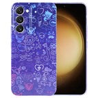 For Samsung Galaxy S23+ 5G / Blue Purple Graffiti