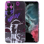 For Samsung Galaxy S22 Ultra 5G / Black Purple Umbrella Boy