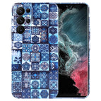 For Samsung Galaxy S22 Ultra 5G / Green Plaid
