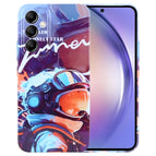For Samsung Galaxy A54 5G / Orange Paint Astronaut