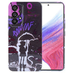 For Samsung Galaxy A53 5G / Black Purple Umbrella Boy