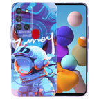 For Samsung Galaxy A21s / Blue Paint Astronaut