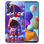 For Samsung Galaxy A21s / Orange White Astronaut