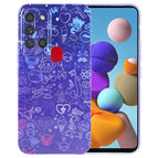For Samsung Galaxy A21s / Blue Purple Graffiti
