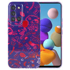 For Samsung Galaxy A21s / Black Red Graffiti