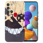 For Samsung Galaxy A21s / Black Yellow Smiling