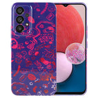 For Samsung Galaxy A13 4G / Black Red Graffiti