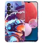 For Samsung Galaxy A13 4G / Orange Paint Astronaut