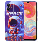 For Samsung Galaxy A04e / Orange White Astronaut