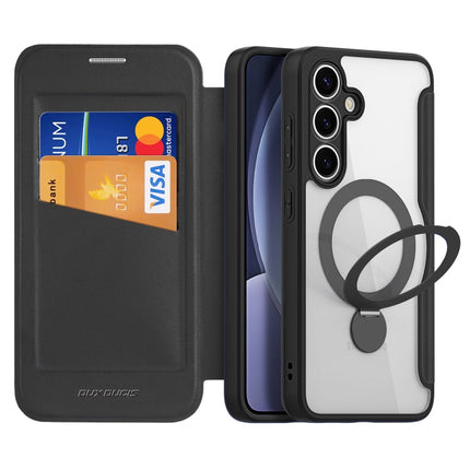 DUX DUCIS Skin X Pro Series Magsafe Ring Holder Leather Phone Case, For Samsung Galaxy S25 5G, For Samsung Galaxy S25+ 5G, For Samsung Galaxy S25 Ultra 5G, For Samsung Galaxy S24+ 5G