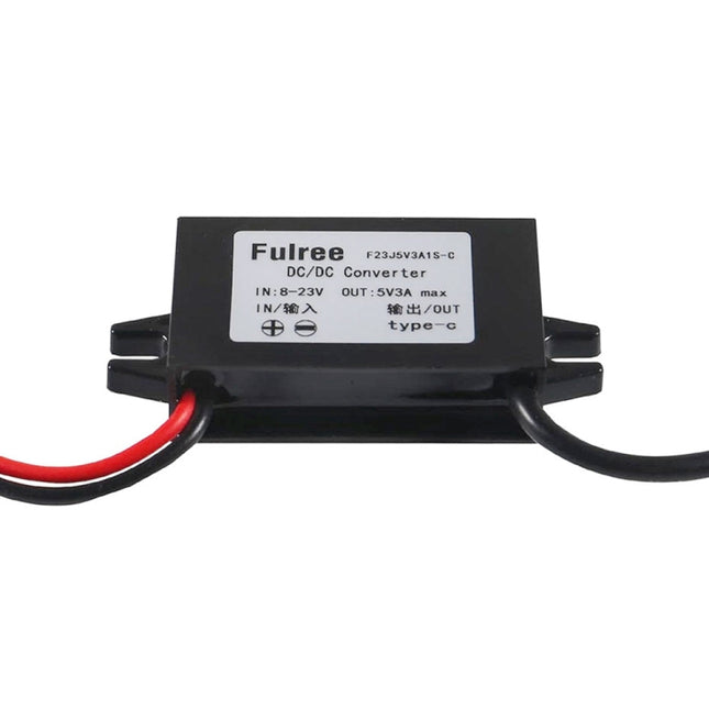 12V to 5V 3A Car Power Converter DC Module Voltage Regulator, Type-C Elbow, USB Female with Ears, Dual USB Female, Dual USB with Ears, 2 in 1 Dual USB Female