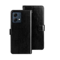 idewei Crazy Horse Texture Leather Phone Case, For Motorola Moto G55 5G, For Motorola Edge 50 Neo, For Motorola Moto G84 5G