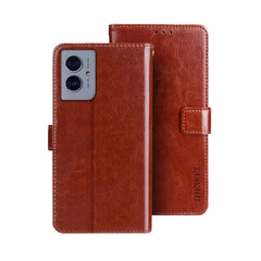 idewei Crazy Horse Texture Leather Phone Case, For Motorola Moto G55 5G, For Motorola Edge 50 Neo, For Motorola Moto G84 5G