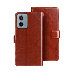 idewei Crazy Horse Texture Leather Phone Case, For Motorola Moto G15 Power, For Motorola Moto E15, For Motorola Moto G05