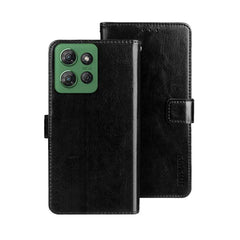 idewei Crazy Horse Texture Leather Phone Case, For Motorola Moto G15, For Motorola Moto G Power 2025, For Motorola Moto G75 5G