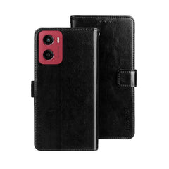 idewei Crazy Horse Texture Leather Phone Case, For Motorola Moto G15 Power, For Motorola Moto E15, For Motorola Moto G05