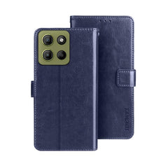 idewei Crazy Horse Texture Leather Phone Case, For Motorola Moto G15 Power, For Motorola Moto E15, For Motorola Moto G05