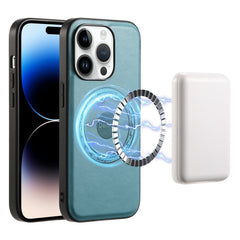 Denior Cowhide Texture Leather MagSafe Phone Case