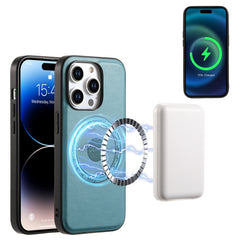 Denior Cowhide Texture Leather MagSafe Phone Case