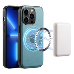 Denior Cowhide Texture Leather MagSafe Phone Case