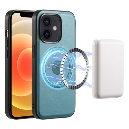 Denior Cowhide Texture Leather MagSafe Phone Case