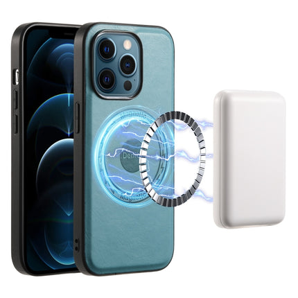 Denior Cowhide Texture Leather MagSafe Phone Case, For iPhone 13 Pro Max, For iPhone 13 Pro, For iPhone 12/12 Pro, For iPhone 12 Pro Max