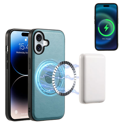 Denior Cowhide Texture Leather MagSafe Phone Case