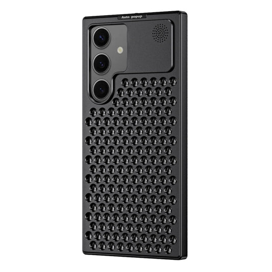 R-JUST RJ58 Aromatherapy Metal Cooling Phone Case, For Samsung Galaxy S24+ 5G, For Samsung Galaxy S24 5G, For Samsung Galaxy S23 Ultra 5G