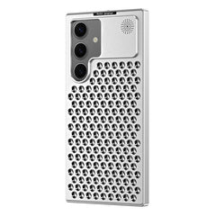 R-JUST RJ58 Aromatherapy Metal Cooling Phone Case, For Samsung Galaxy S24+ 5G, For Samsung Galaxy S24 5G, For Samsung Galaxy S23 Ultra 5G