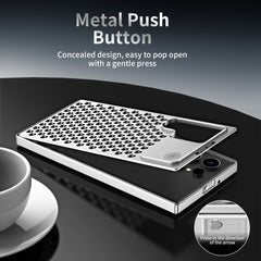 R-JUST RJ58 Aromatherapy Metal Cooling Phone Case, For Samsung Galaxy S24+ 5G, For Samsung Galaxy S24 5G, For Samsung Galaxy S23 Ultra 5G