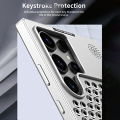 R-JUST RJ58 Aromatherapy Metal Cooling Phone Case, For Samsung Galaxy S24+ 5G, For Samsung Galaxy S24 5G, For Samsung Galaxy S23 Ultra 5G