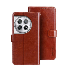 idewei Crazy Horse Texture Leather Phone Case, For OnePlus 13R, For OnePlus 12R, For OnePlus 12