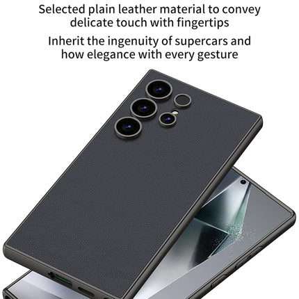 GKK Metal Paint Skin Feel Leather Full Coverage Phone Case, For Samsung Galaxy S24 Ultra 5G