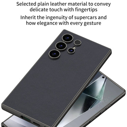 GKK Metal Paint Skin Feel Leather Full Coverage Phone Case, For Samsung Galaxy S24 Ultra 5G