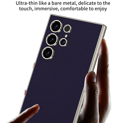 GKK Metal Paint Skin Feel Leather Full Coverage Phone Case, For Samsung Galaxy S24 Ultra 5G