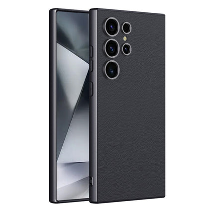 GKK Metal Paint Skin Feel Leather Full Coverage Phone Case, For Samsung Galaxy S24 Ultra 5G