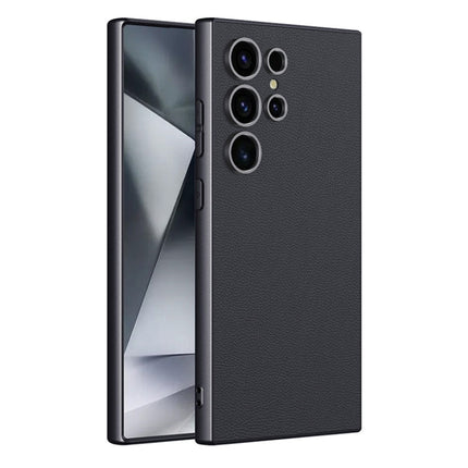 GKK Metal Paint Skin Feel Leather Full Coverage Phone Case, For Samsung Galaxy S24 Ultra 5G