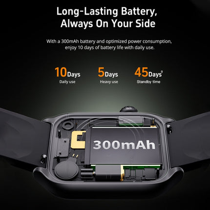 GTS7 2.0 inch Fitness Health Smart Watch, BT Call / Heart Rate / Blood Pressure / MET