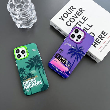 Creative Oil Painting Colorful Sunset Scenery TPU + PC Shockproof Phone Case, For iPhone 11