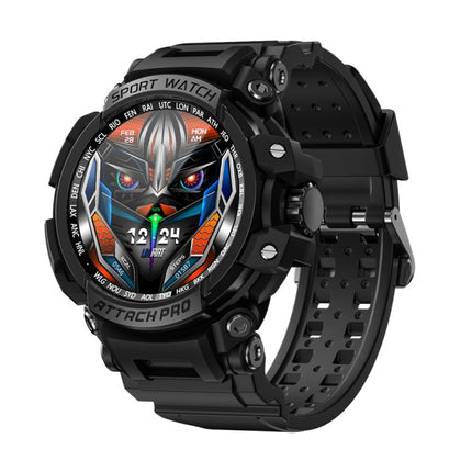 LOKMAT ATTACK Pro 1.32 inch BT5.1 Smart Sport Watch, Support Bluetooth Call / Sleep / Blood Oxygen / Heart Rate / Blood Pressure Health Monitor