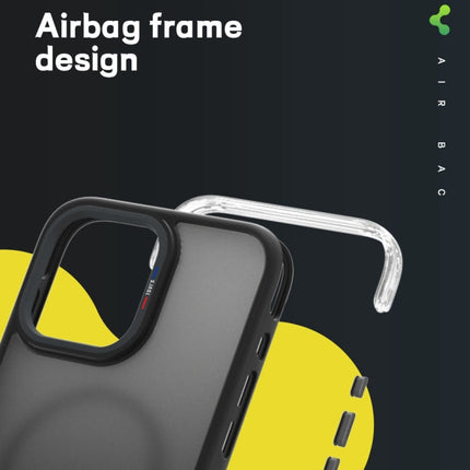 TGVIS Vigor Series Airbag MagSafe Magnetic Phone Case, For iPhone 15 Pro Max, For iPhone 15